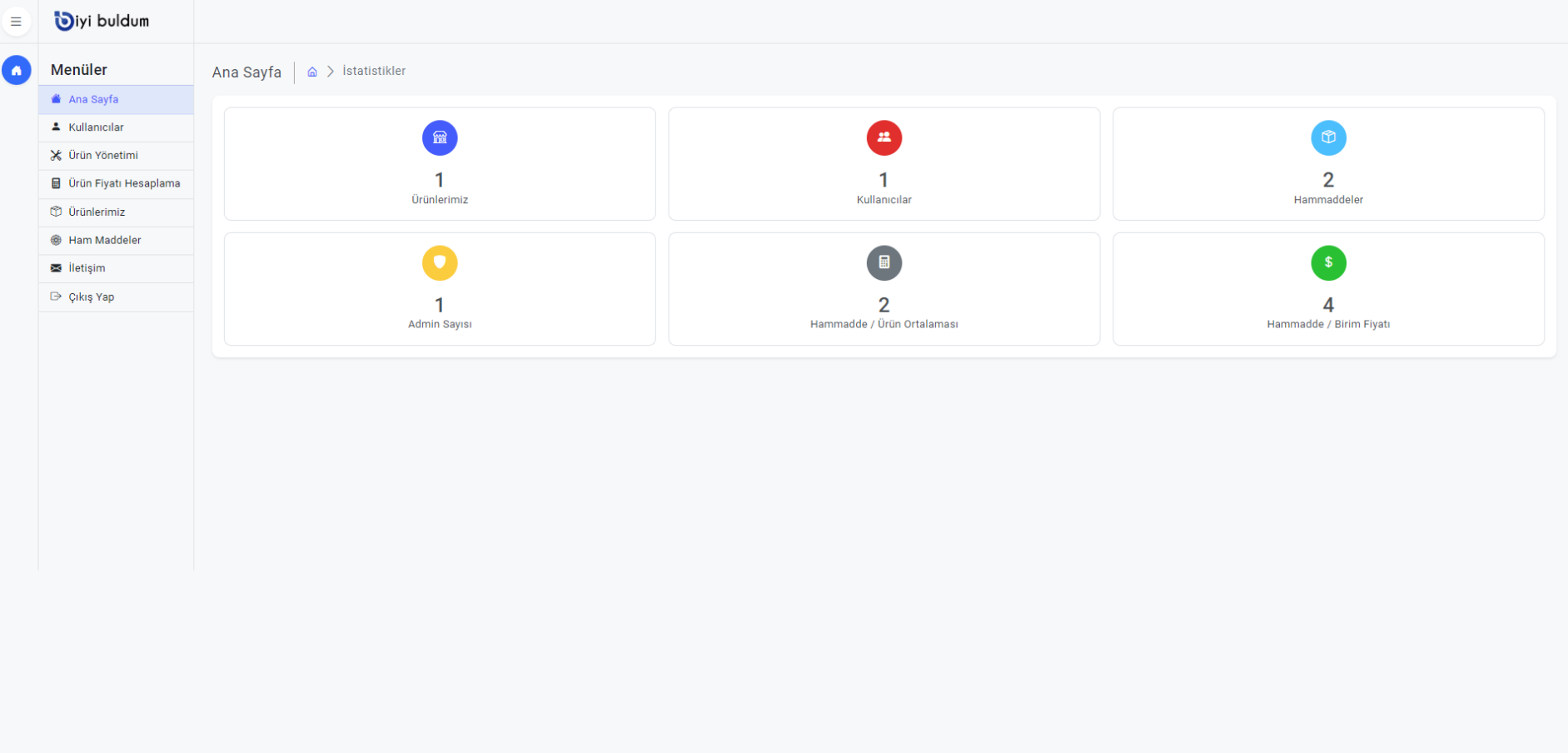 Maliyet Hesaplama Yazılımı